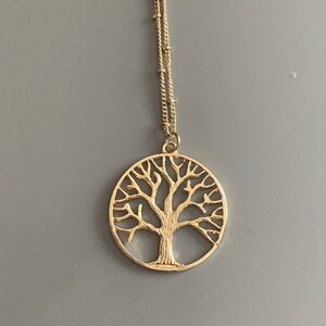 Gold Tree of Life Pendant Necklace